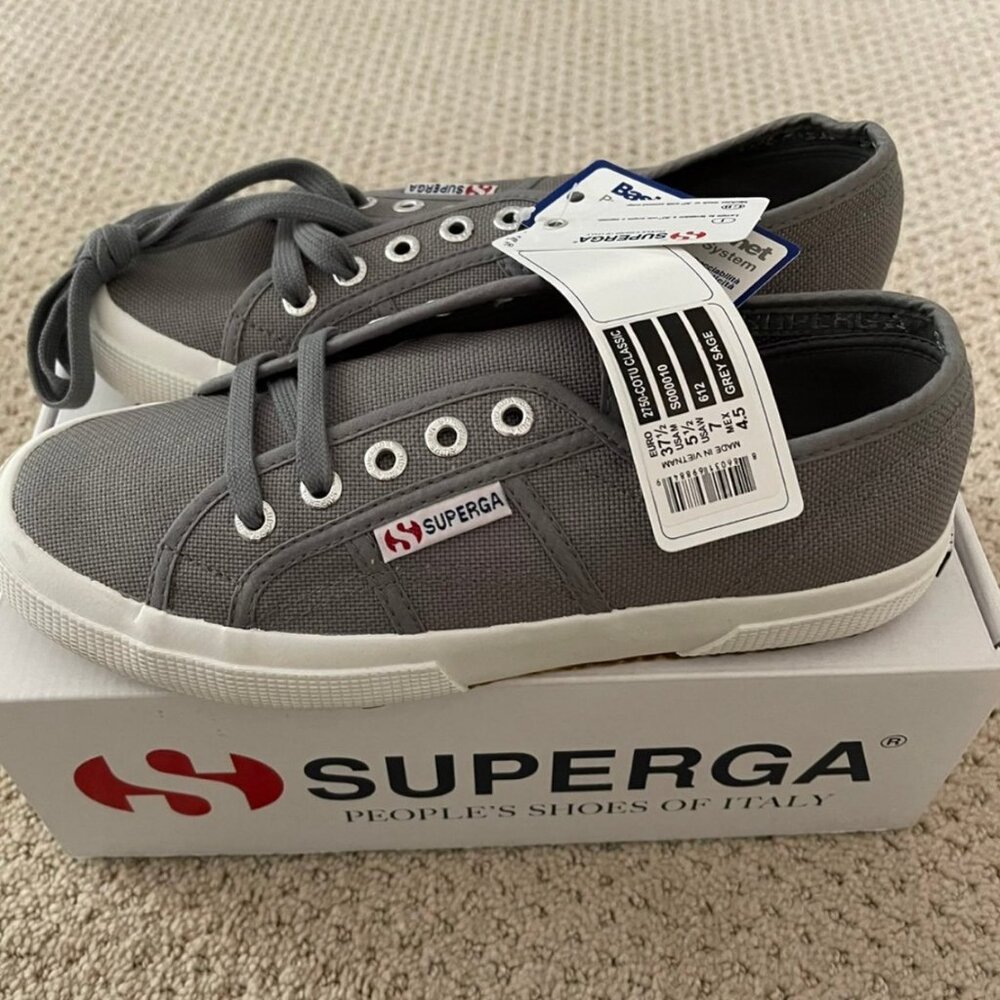 NIB Superga 2750 Cotu Classic (37.5/Grey Sage)